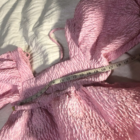 Sister Jane Dream Cassie Puff Sleeve Barbiecore Mini Dress M - Picture 9 of 11